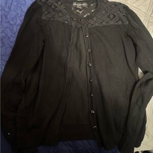 Black Cardigan Sweater